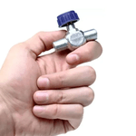 REGISTRO P/ AR EM ZAMAG 1/4" MACHO NPT X 1/4" FEMEA NPT