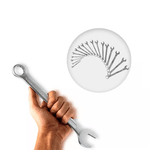 JOGO DE CHAVE COMBINADA MTX DE 6 A 22MM, 12 PEÇAS CROMO VANADIO