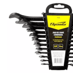 JOGO DE CHAVE FIXA SPARTA DE 6 A 32MM, 12 PEÇAS CROMO VANADIO