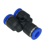 CONEXAO DE ENGATE RAPIDO Y DE REDUÇÃO TUBO 08MM X 06MM X 06MM