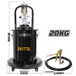 PROPULSORA PNEUMATICA P/ GRAXA ROTTA 700548 20KG MOVEL C/ ACESSORIOS