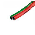 MANGUEIRA SOLDA DUPLA 5/16" NASHA VERDE E VERMELHA EM PVC POR METRO