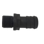 ESPIGAO PLASTICO MAC LOREN FIXO MACHO ROSCA 1/4" NPT X ESCAMA 3/8"