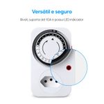 TIMER TEMPORIZADOR ANALOGICO ELGIM 10A 2P+T 48 PROGRAMAS BIVOLT