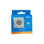 LUMINÁRIA LED DICRÓICA ELGIN EMBUTIR QUADRADA 3W 3000K MR11 75 X 75MM