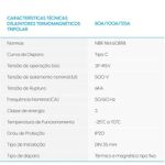 DISJUNTOR TERMOMAGNÉTICO TRIPOLAR ELGIN CUVA C 3 POLOS 10A