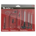 JOGO DE ESTILETES E RASPADORES RETRÁTEIS MTX 789919 C/ 8 PEÇAS
