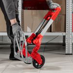 CARRINHO P/ TRANSPORTE DE CARGA DOBRAVEL ALUMINIO CAP.80KG 385X280M