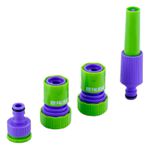 KIT DE CONEXÓES PALISAD 651798 P/ MANGUEIRA JARDIM 3/4" 4 PEÇAS