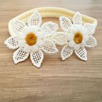 Faixa Guipure Flor Branca