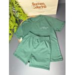 conjunto infantil menino "Sou corajoso" verde militar
