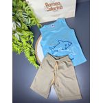 conjunto infantil menino regata azul