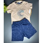 Conjunto infantil menino ondas