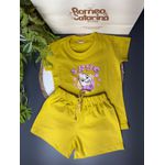 Conjunto infantil menina SKYE mostarda