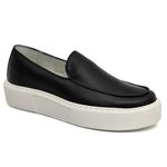Sapato Masculino Couro Legítimo Sola Alta 6cm Everest Preto 2804