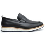 Sapato Masculino Loafer Roma Esporte Fino em Couro Legitimo Preto