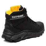 Bota Masculina Adventure Coturno Catpriime De Couro Com C.A Preto c/amarelo