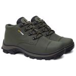 Tênis Coturno Masculina Adventure Catpriime De Couro Com C.A Verde Olívia