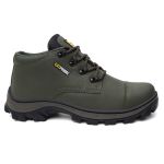 Tênis Coturno Masculina Adventure Catpriime De Couro Com C.A Verde Olívia