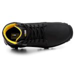 Botina Coturno Masculina Adventure Catpriime De Couro Com C.A Preto