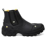 Botina Bico de PVC Coturno Masculina Adventure Catpriime De Couro Com C.A 
