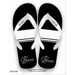 Chinela Boss Preta e Branca Importada Verão Super Macia Solado Eva Alta Qualidade