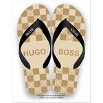 Chinela Boss Xadrez Importada Verão Super Macia Solado Eva Alta Qualidade 