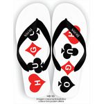 Chinela Boss Preta e Vermelha Importada Modelo Poker Verão Super Macia Solado Eva Alta Qualidade 