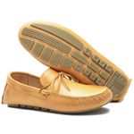 Mocassim/Drive Masculino Couro Mel