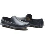 Mocassim/Drive Masculino Couro Preto