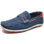 Mocassim Masculino em Couro Azul Marinho