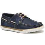 DOCKSIDE MASCULINO DE COURO NOBUCK AZUL MARINHO