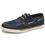 DOCKSIDE MASCULINO DE COURO NOBUCK AZUL MARINHO