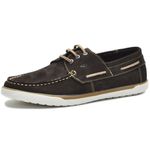 DOCKSIDE MASCULINO DE COURO NOBUCK MARROM