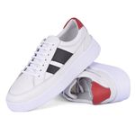 Tênis Masculino Casual Couro Legítimo Porto White