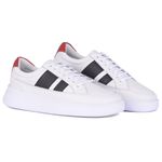 Tênis Masculino Casual Couro Legítimo Porto White
