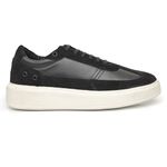 Tênis Masculino Casual Couro Legítimo Milan Preto