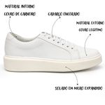 Tênis Masculino Casual Couro Legítimo Milano Gelo