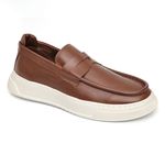 Loafer Masculino Casual Couro Legítimo Malásia Castor