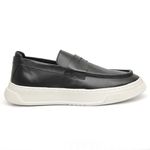 Loafer Masculino Casual Couro Legítimo Malásia Preto 
