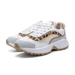 Tênis Skeaker Feminino Casual onça couro legítimo