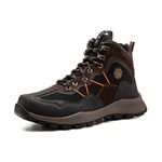 Coturno Masculino Adventure Plus Trilha Couro Legítimo Café e Preto