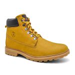 Coturno Masculino Adventure Nobuck Couro Legítimo Milho Canastra