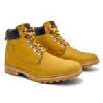 Coturno Masculino Adventure Nobuck Couro Legítimo Milho Canastra