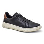 Tênis Casual Masculino Couro Legítimo cano baixo RSV Preto Camel 