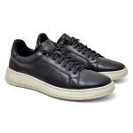 Tênis Casual Masculino Couro Legítimo cano baixo Street RSV Preto 