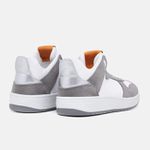 Sapato Feminino Casual cano médio couro legítimo street cinza