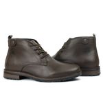 Bota Masculina Em Couro Legítimo Executiva Café