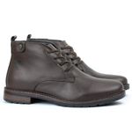 Bota Masculina Em Couro Legítimo Executiva Café