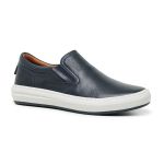 Sapato Casual Slip On Thrones Masculino em Couro Legítimo Marinho